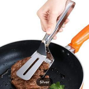 Stainless Steel Food Serving Tong - Chimta - Turner - BBQ, Grilling & Serving Tool - High-Quality Stainless Steel Cooking Tongs