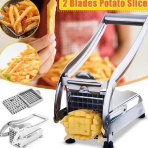 T Stainless Steel Potato Slicer Potato Cutter French Fries Cutter Machine For Kitchen Manual Vegetable Cutter Kitchen Gadgets
