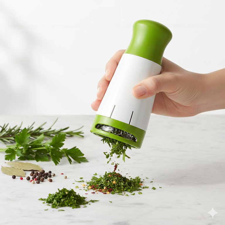 Manual Herb Grinder | Hand Press Spice & Herbs Crusher | Easy Use Kitchen Grinder - Image 2